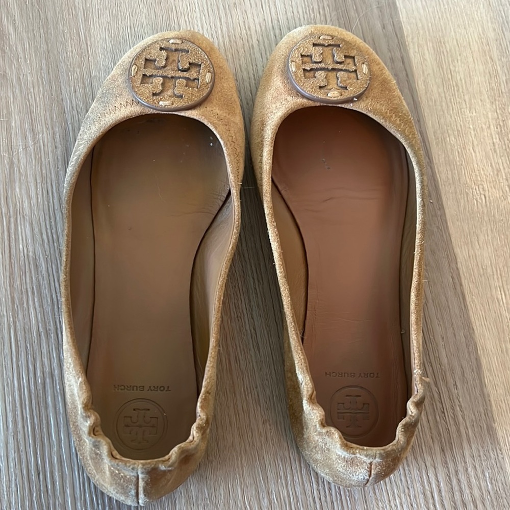 Tory Burch suede shoes.